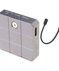 Rock Solid M.2 NVMe 2230 SSD Enclosure Tool Free External Hard Drive Case showing aluminum housing and USB C connection.