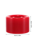 Red 92A Quad Roller Skate Wheels Replacement For Speed Skates Indoor Outdoor Use Grippy Anti Slip PU PP Wheels size 6cm