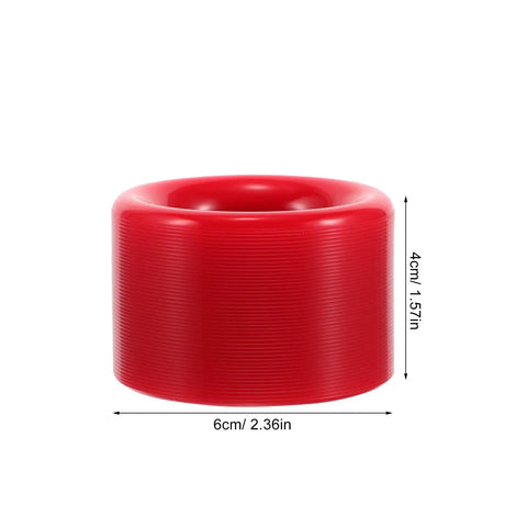 Red 92A Quad Roller Skate Wheels Durable Indoor Outdoor Replacement Anti Slip PU PP Grippy Wheels 6cm x 4cm size