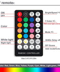 RF remote control for Under Cabinet LED Light Bar Dimmable RGB With color buttons and settings