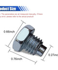 Heavy Duty Floor Jack Handle Bolts For 3 Ton And 4 Ton Jacks, Horizontal Pressure Rod Screws Replacement, Alloy Steel, Size Dimensions