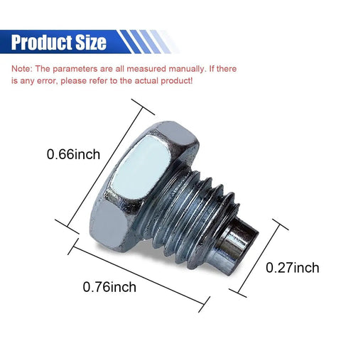Heavy Duty Floor Jack Handle Bolts For 3 Ton And 4 Ton Jacks, Horizontal Pressure Rod Screws Replacement, Alloy Steel, Size Dimensions