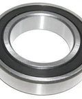 6200DDU Sealed Ball Bearing 10x30x9mm made of chrome steel with double rubber seals, side view.