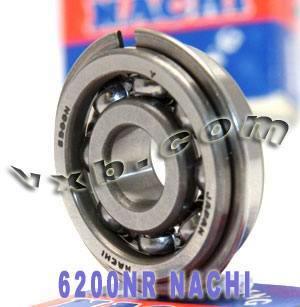 6200NR Nachi Bearing Open C3 Snap Ring Japan 10x30x9 - VXB Ball Bearings