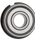 6201ZZNR Nova Bearing Pro Grade Single Row Radial Ball Bearing Double Shielded With Snap Ring, compact for industrial use.