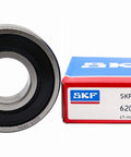 Premium Beefed Up Double Rubber Seal Ball Bearings 6203 2RSH 17x40x12mm 2 Pack Optimized For High Load And Long Life SKF Explorer Series