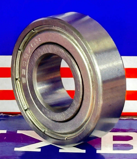 6203ZZ C3 Premium Quality Bearing - C3 Clearance, side view of metal shielded ball bearing 17mm x 40mm x 12mm