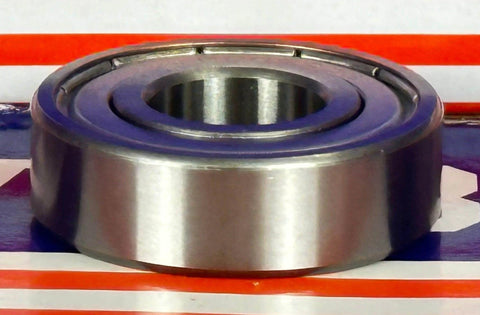 Front view of 6203ZZ C3 Premium Quality Bearing - C3 Clearance with metal shields, 17mm x 40mm x 12mm size for high-speed applications