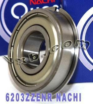 6203ZZENR Nachi Bearing 17x40x12 Shielded C3 Snap Ring Japan Bearings - VXB Ball Bearings
