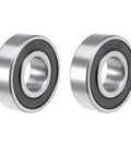 Two Pack 6204-2RS Lawn Mower Spindle Ball Bearing Set Heavy Duty With 0.787 Inch Inner Diameter, 1.850 Inch Outer Diameter, 0.550 Inch Height