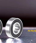 Two Pack 6204-2RS Lawn Mower Spindle Ball Bearing Set Heavy Duty with 0.787 Inch Inner Diameter, installed in Huskee