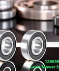 Two Pack 6204-2RS Lawn Mower Spindle Ball Bearing Set Heavy Duty With 0.787 Inch Inner Diameter, 1.850 Inch Outer Diameter, 0.550 Inch Height, Fits Spindle Assemblies 741-0919, 941-0919, 129895, 532129895, 738220419, Toro 251-297, 251-381, Ariens 54123.