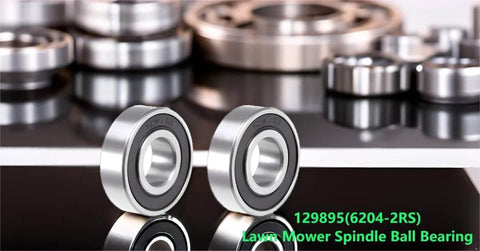 Two Pack 6204-2RS Lawn Mower Spindle Ball Bearing Set Heavy Duty With 0.787 Inch Inner Diameter, 1.850 Inch Outer Diameter, 0.550 Inch Height, Fits Spindle Assemblies 741-0919, 941-0919, 129895, 532129895, 738220419, Toro 251-297, 251-381, Ariens 54123.