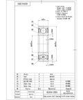 Technical diagram of Pack Of 4 6204-2RS Lubricated Chrome Steel Sealed Ball Bearings 20x47x14mm with dimensions and specifications.