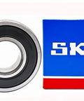 6204-2RSH Double Rubber Seal Deep Groove Ball Bearings 20x47x14mm next to SKF box