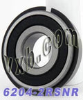 6204-2RSNR Bearing 20x47x14 Sealed with Snap Ring - VXB Ball Bearings