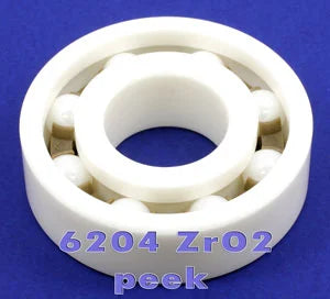 6204 Full Ceramic Sealed Bearing 20x47x14 ZrO2 - VXB Ball Bearings