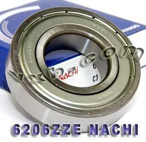6206ZZE Nachi Bearing Shielded C3 Japan 30x62x16mm