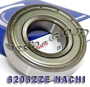6206ZZE Nachi Bearing Shielded C3 Japan 30x62x16 - VXB Ball Bearings
