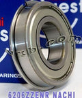6206ZZENR Nachi Bearing 30x62x16 Shielded C3 Snap Ring Bearings - VXB Ball Bearings