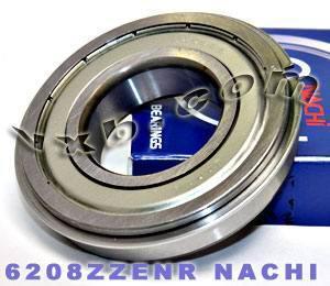 6208ZZENR Nachi Bearing Shielded C3 Snap Ring Japan 40x80x18 Bearings - VXB Ball Bearings