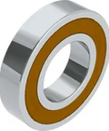 6211 2RS Premier Bearings High Load Deep Groove Ball Bearing with grease filled SRI2 inner ring in SUJ2 steel, side view