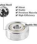623ZZ Double Shield Deep Groove Miniature Ball Bearings 3 x 10 x 4 mm Carbon Steel showing silent and high efficiency features
