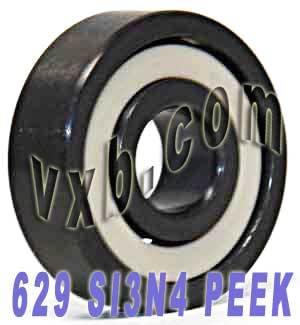 629 Full Ceramic Bearing Si3N4/Peek 9x26x8 Miniature - VXB Ball Bearings