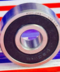 6301-2RS 12x37x12 Sealed 12mm Bore Bearing Pack of 10 - VXB Ball Bearings