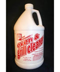 Oven & grill cleaner non-ammoniated in white gallon jug with red label, Sam brand.