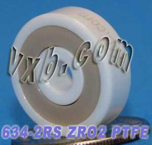 634-2RS Full Ceramic Sealed Bearing 4x16x5 ZrO2 Miniature Bearings - VXB Ball Bearings