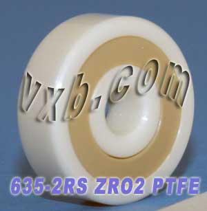 635-2RS Full Ceramic Sealed Bearing 5x19x6 ZrO2 Miniature Bearings - VXB Ball Bearings