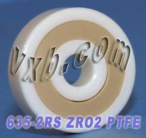 635-2RS Full Ceramic Sealed Bearing 5x19x6 ZrO2 Miniature Bearings - VXB Ball Bearings