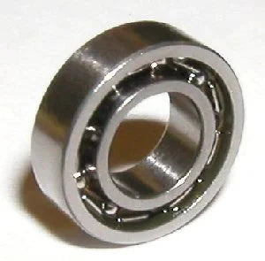 638 Open Miniature Ball Bearing 8x28x9mm Chrome Steel Deep Groove Bearing shown at an angle