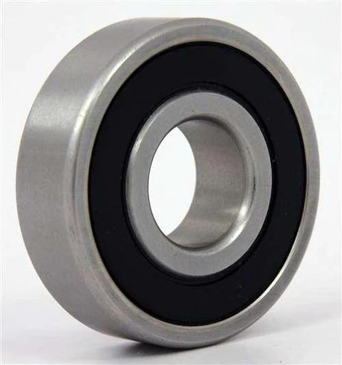 6410-2RS Sealed Deep Groove Ball Bearing 50x130x31mm Chrome Steel - Heavy Duty; close-up of single metal bearing with rubber seal