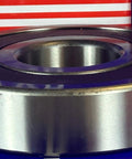 6410-2RS Sealed Deep Groove Ball Bearing 50x130x31mm Chrome Steel - Heavy Duty front view against packaging