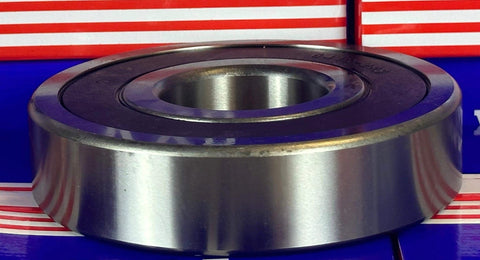 6410-2RS Sealed Deep Groove Ball Bearing 50x130x31mm Chrome Steel - Heavy Duty front view against packaging