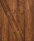 36 Inch By 84 Inch Knotty Pine Sliding Barn Door Slab With Walnut Stain For Interior Rooms Rustic Farmhouse Style Easy Install Kit