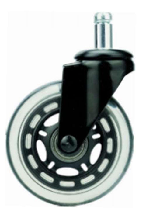 64mm Caster Wheel 77 pounds Swivel Polyurethane Stem - VXB Ball Bearings