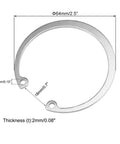 Durable 64mm External Circlips C Clip Retaining Snap Rings 304 Stainless Steel 10 Pack For Bearings Gears Pulleys And Machinery Installations Industrial Grade uxcell