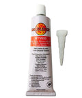 650 F Hi Temp Silicone Adhesive For BBQ Grills And Smokers Sealer Food Contact Safe 3 Oz Tube with nozzle, red sealant