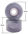 65mm By 43mm 78A Skateboard Wheel Set With 608RS Bearings Spacers Flash Core Washers And One Piece Tool For Cruiser And Street Kit