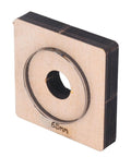 65mm Circular Cutting Die For Leather Cardboard Rubber Plastic Clay And Layered Fabric, Alloy Steel Construction On Birch Wood Base