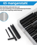 Complete 385 Piece Roll Pin Set Kit With 26 Sizes For Home Improvement And Automotive Repair Durable 65Mn Steel With Black Oxide Finish