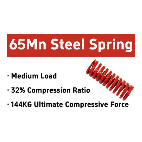 2 Pack 3D Printer Die Springs 30mm OD By 80mm Length Heavy Duty Medium Load Compression Springs Made From 65Mn Steel Red Hot Bed Leveling