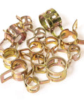 Durable 65Mn spring steel silicone vacuum hose clamps kit with 160 pieces in 6-10 mm sizes, shown in a cluster.