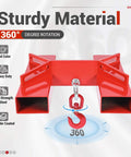 6600 Lbs Capacity Forklift Lift Hook For Pallet Forks Universal Fit Built Tough With Swivel Hook Red Powder Coated Finish