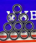 10-Pack Premium 6700-2RS Ball Bearings 10x15x4mm - Sealed, arranged on a branded surface