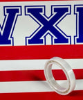 6703 Full Ceramic Bearing 17x23x4mm on a red and white background with VX logo, showcasing its ceramic material.