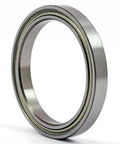 10-Pack 6703ZZ 17x23x4mm Shielded Bearing side view showing double metal shields and deep groove design.